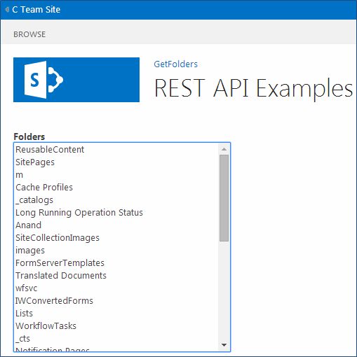 Rest API Examples in SharePoint image  